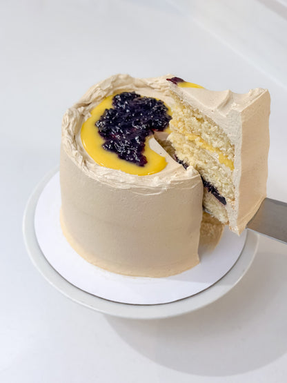 Blackberry Lemon Muscovado Cake