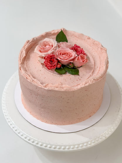 Strawberries & Cream Cake